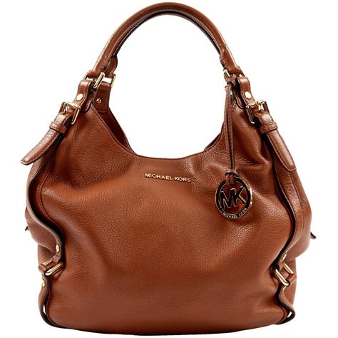 michael kors tasche bedford braun|michael kors leather tote.